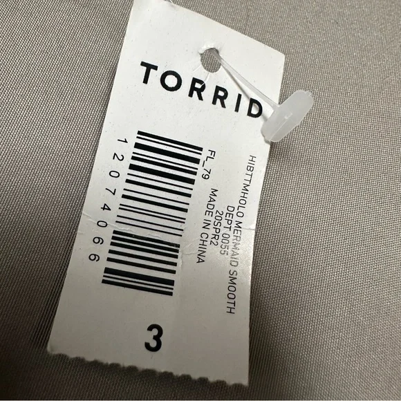 NWT! TORRID purple iridescent mermaid scale bikini swim bottoms, 3X. - Picture 5 of 8